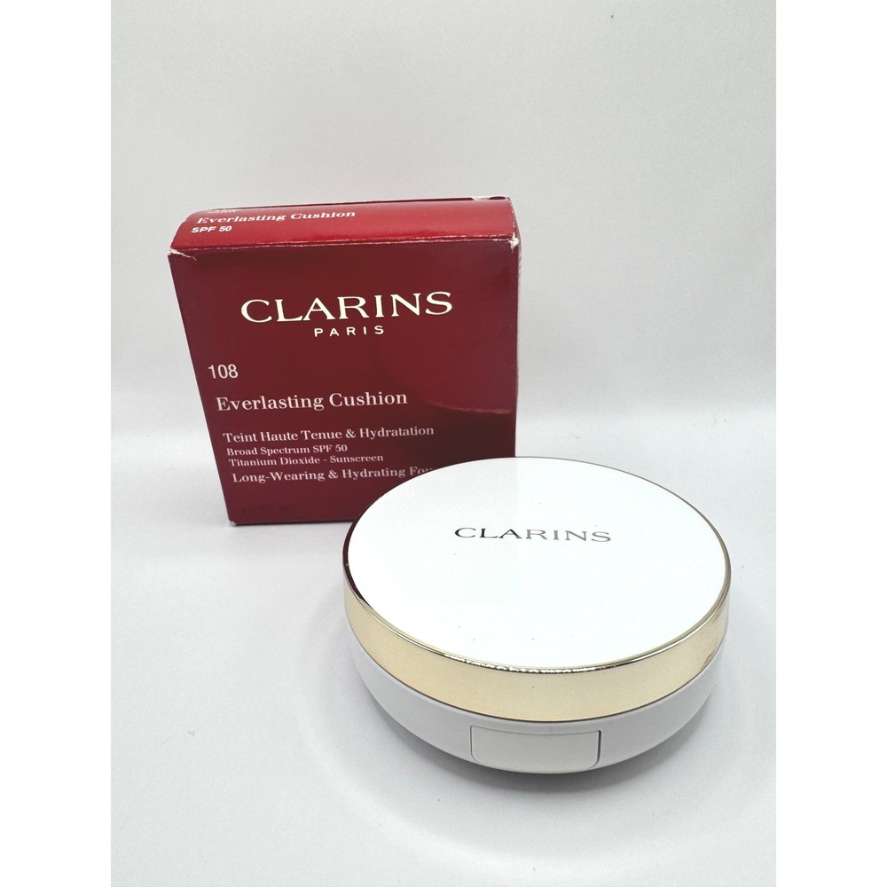 Clarins Paris 108 Everlasting Cushion Foundation NEW